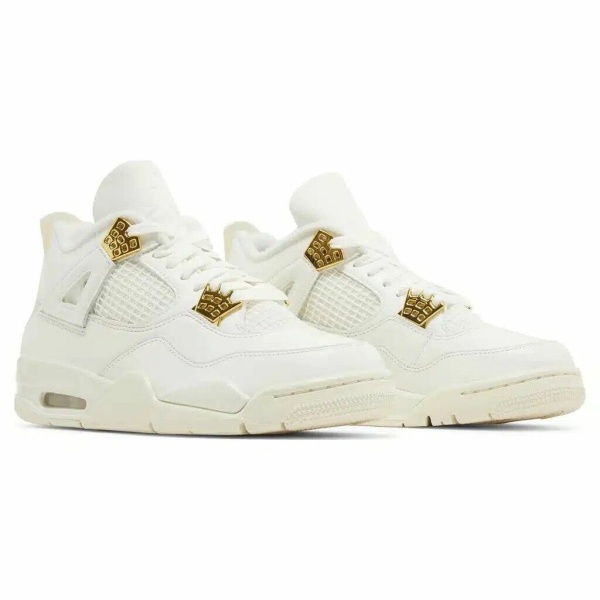 Air Jordan 4 Sail Metallic Gold – Image 2